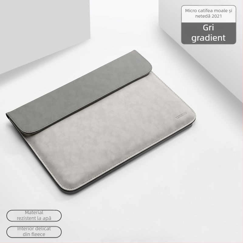 Husă pentru laptop pentru Huawei MateBook 14s și notebook-uri Apple, PU material, căptușeală din piele sintetică, stil urban minimalist