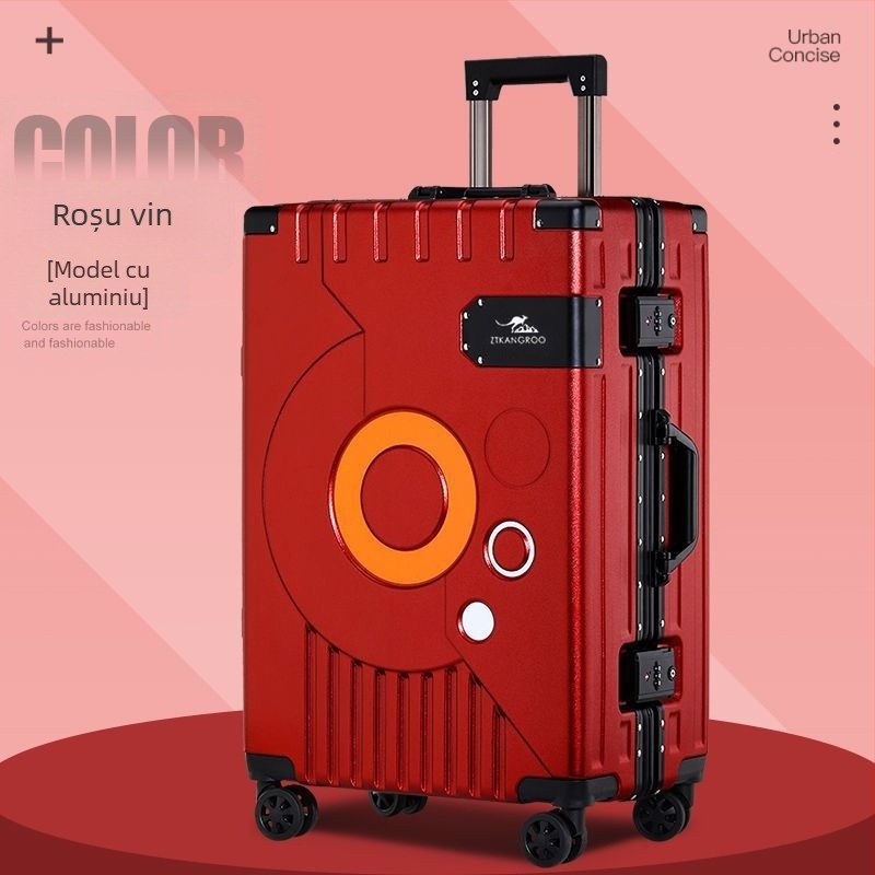 Valiză ABS, Deschidere cu fermoar, Roți universale, Încuietoare cu lacăt, Greutate 4 kg