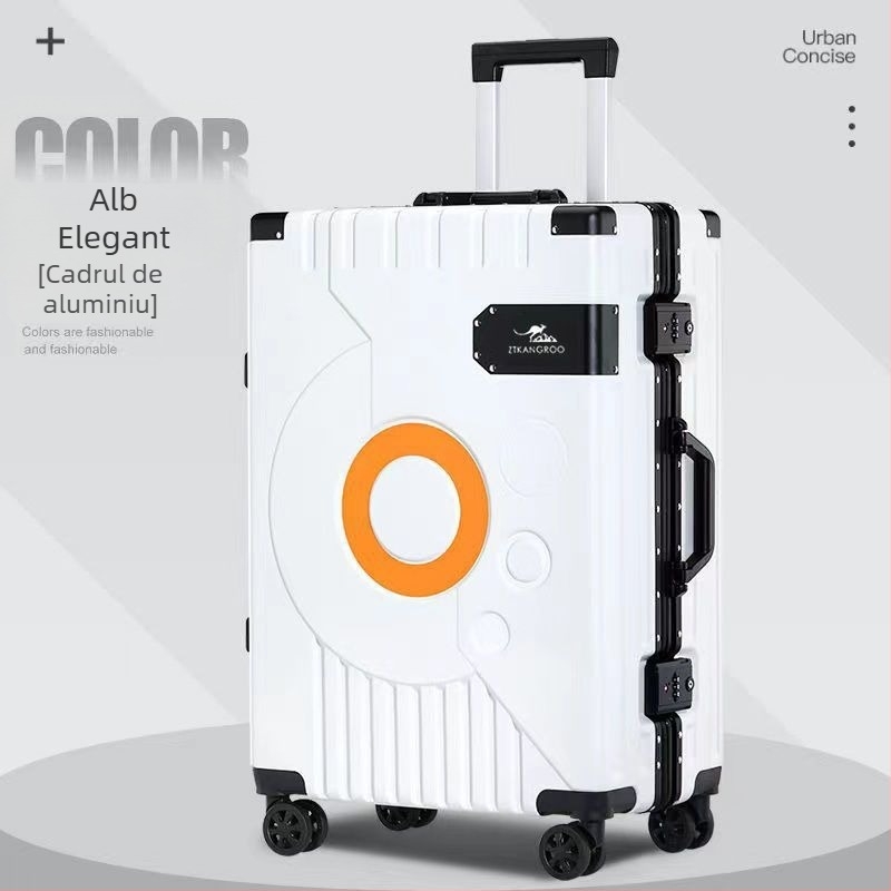 Valiză ABS, Deschidere cu fermoar, Roți universale, Încuietoare cu lacăt, Greutate 4 kg