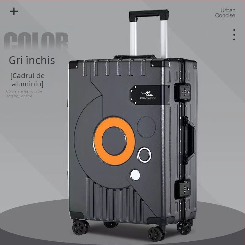 Valiză ABS, Deschidere cu fermoar, Roți universale, Încuietoare cu lacăt, Greutate 4 kg