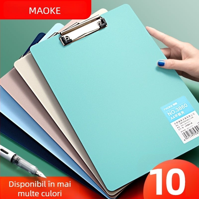 Clipboard A4 din PVC, model 3860, pentru elevi, orientare verticală