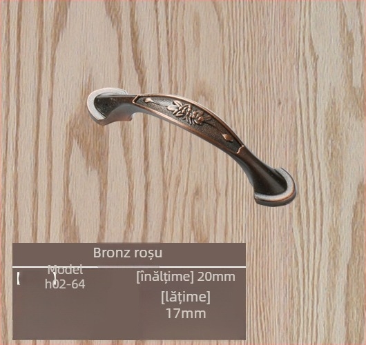 Mâner pentru ușă de dulap din aliaj de zinc, model lrls001, Longrun, stil modern simplu