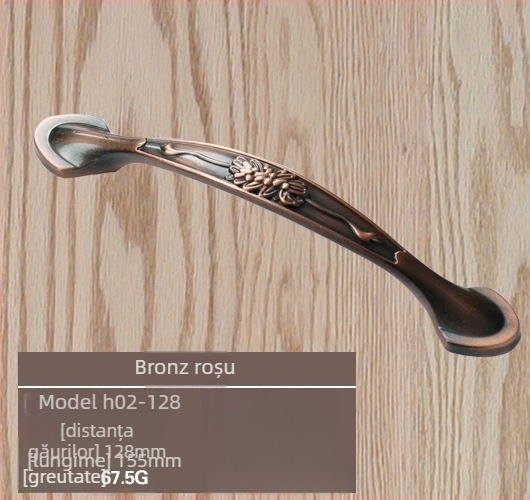 Mâner pentru ușă de dulap din aliaj de zinc, model lrls001, Longrun, stil modern simplu