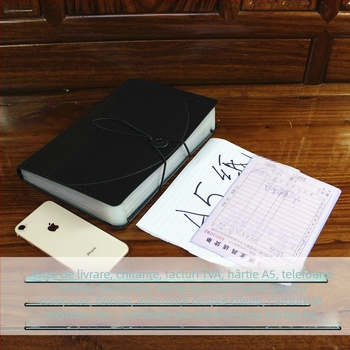 Dosar acordeon pentru documente – plastic, A5, pentru facturi și chitanțe, QS1546511521