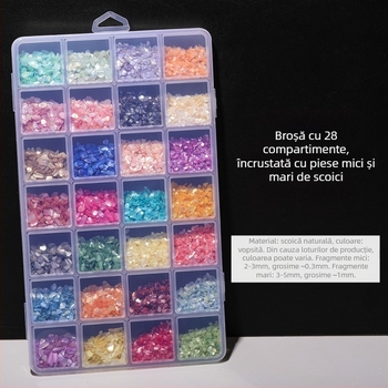 Accesorii de bijuterii DIY — Material scoică, Model natural de scoică, Finisaj cu ulei picurat, Stil antic, Primăvara 2025