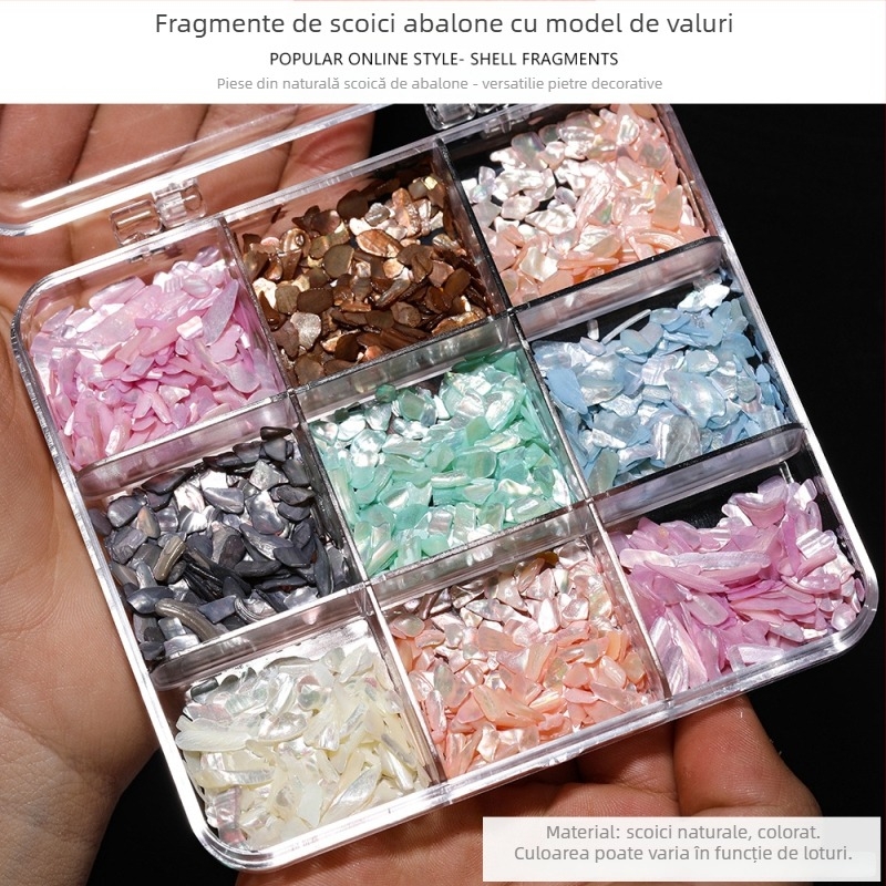 Accesorii de bijuterii DIY — Material scoică, Model natural de scoică, Finisaj cu ulei picurat, Stil antic, Primăvara 2025