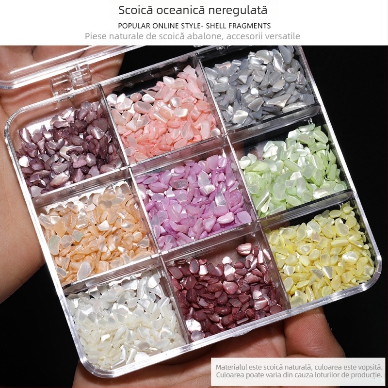 Accesorii de bijuterii DIY — Material scoică, Model natural de scoică, Finisaj cu ulei picurat, Stil antic, Primăvara 2025