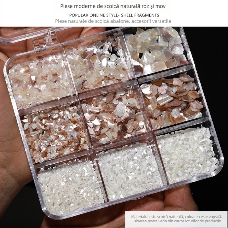 Accesorii de bijuterii DIY — Material scoică, Model natural de scoică, Finisaj cu ulei picurat, Stil antic, Primăvara 2025