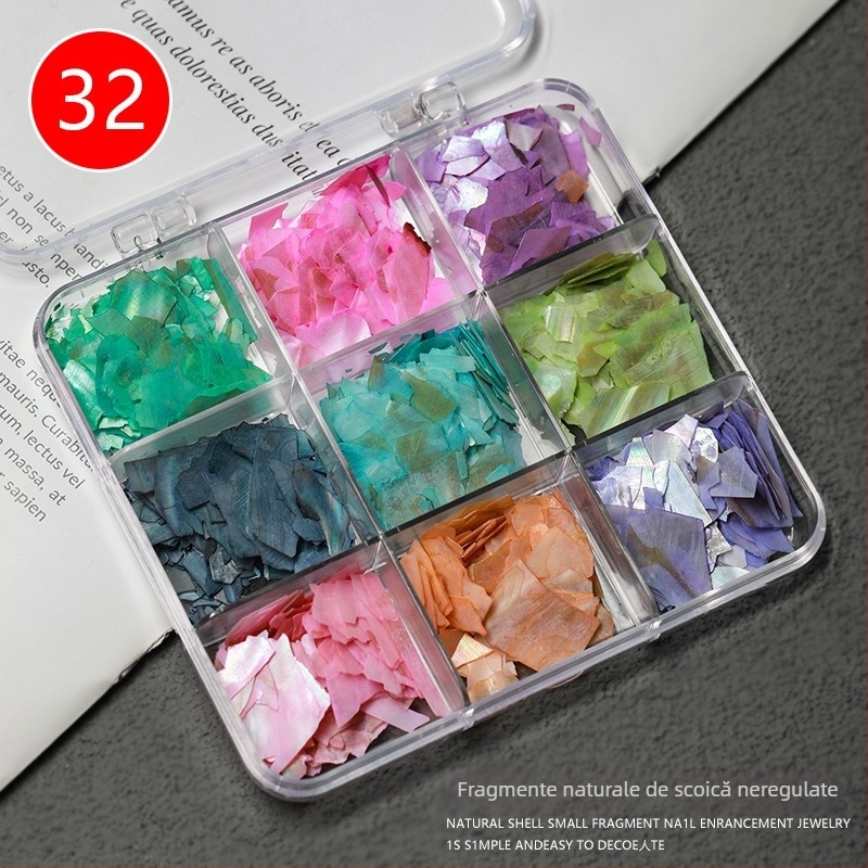 Accesorii de bijuterii DIY — Material scoică, Model natural de scoică, Finisaj cu ulei picurat, Stil antic, Primăvara 2025