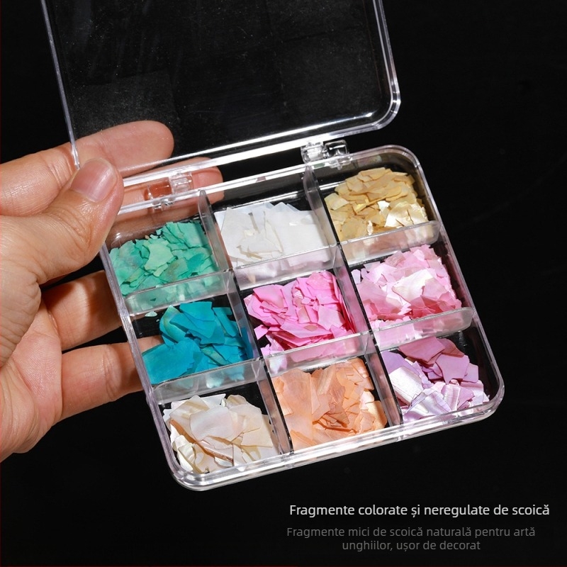 Accesorii de bijuterii DIY — Material scoică, Model natural de scoică, Finisaj cu ulei picurat, Stil antic, Primăvara 2025