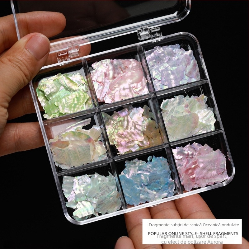 Accesorii de bijuterii DIY — Material scoică, Model natural de scoică, Finisaj cu ulei picurat, Stil antic, Primăvara 2025