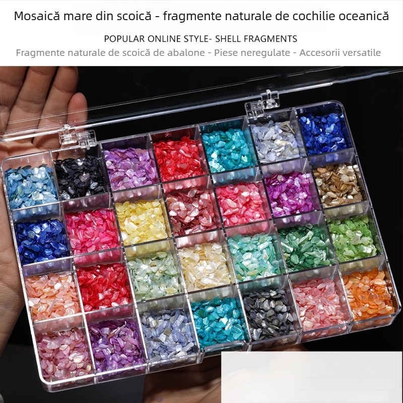 Accesorii de bijuterii DIY — Material scoică, Model natural de scoică, Finisaj cu ulei picurat, Stil antic, Primăvara 2025