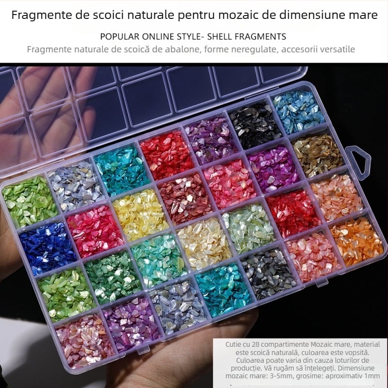 Accesorii de bijuterii DIY — Material scoică, Model natural de scoică, Finisaj cu ulei picurat, Stil antic, Primăvara 2025