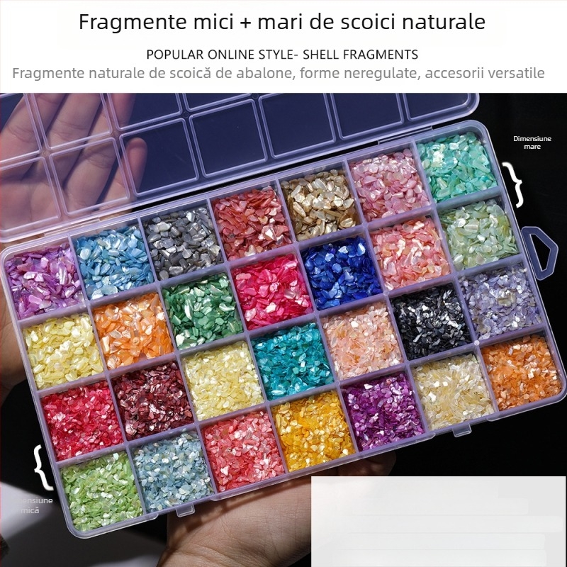 Accesorii de bijuterii DIY — Material scoică, Model natural de scoică, Finisaj cu ulei picurat, Stil antic, Primăvara 2025