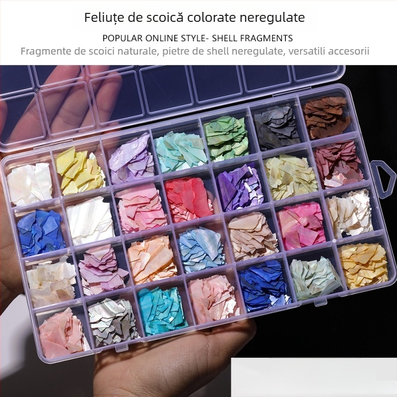 Accesorii de bijuterii DIY — Material scoică, Model natural de scoică, Finisaj cu ulei picurat, Stil antic, Primăvara 2025