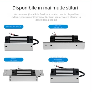 KOB KT-L60 încuietoare magnetică pentru controlul accesului, electromagnet, forță de retenție 60 kg, alimentare 12V/24V