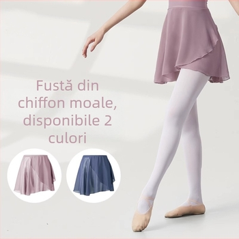 Fustă de balet pentru antrenament, stil chinezesc, proaspătă și dulce, chiffon peste 95% ca material principal, procesare la temperaturi înalte, Iarna 2024