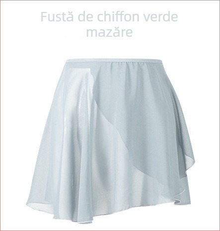 Fustă de balet pentru antrenament, stil chinezesc, proaspătă și dulce, chiffon peste 95% ca material principal, procesare la temperaturi înalte, Iarna 2024