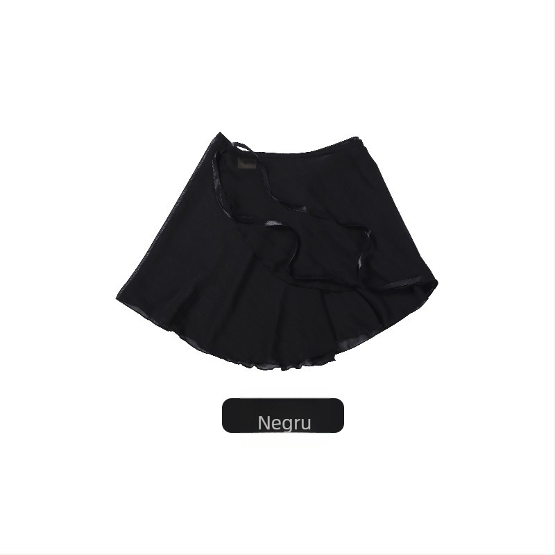 Fustă de balet pentru antrenament, stil chinezesc, proaspătă și dulce, chiffon peste 95% ca material principal, procesare la temperaturi înalte, Iarna 2024