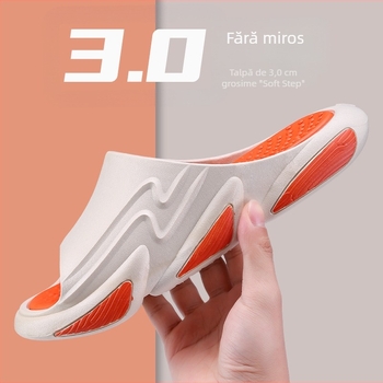 Watkins papuci bărbați pentru vară, partea superioară din plastic, talpă groasă antiderapantă, talpă PVC