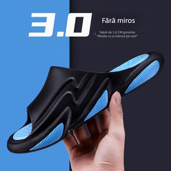 Watkins papuci bărbați pentru vară, partea superioară din plastic, talpă groasă antiderapantă, talpă PVC