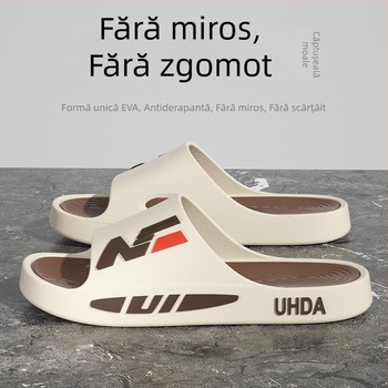 Sandale slide pentru bărbați – partea superioară PVC, talpă PVC, talpă turnată prin injecție, slip-on, încălțăminte casual de vară