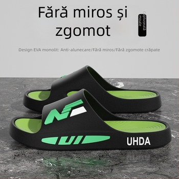 Sandale slide pentru bărbați – partea superioară PVC, talpă PVC, talpă turnată prin injecție, slip-on, încălțăminte casual de vară