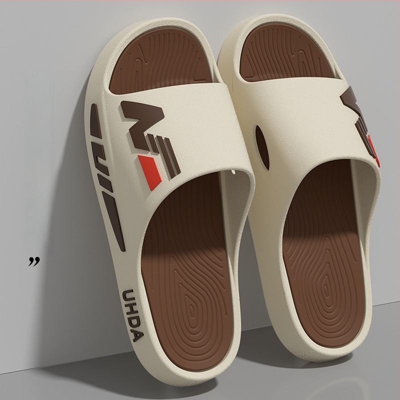 Sandale slide pentru bărbați – partea superioară PVC, talpă PVC, talpă turnată prin injecție, slip-on, încălțăminte casual de vară