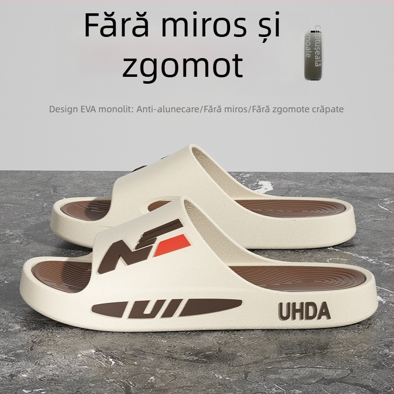 Sandale slide pentru bărbați – partea superioară PVC, talpă PVC, talpă turnată prin injecție, slip-on, încălțăminte casual de vară