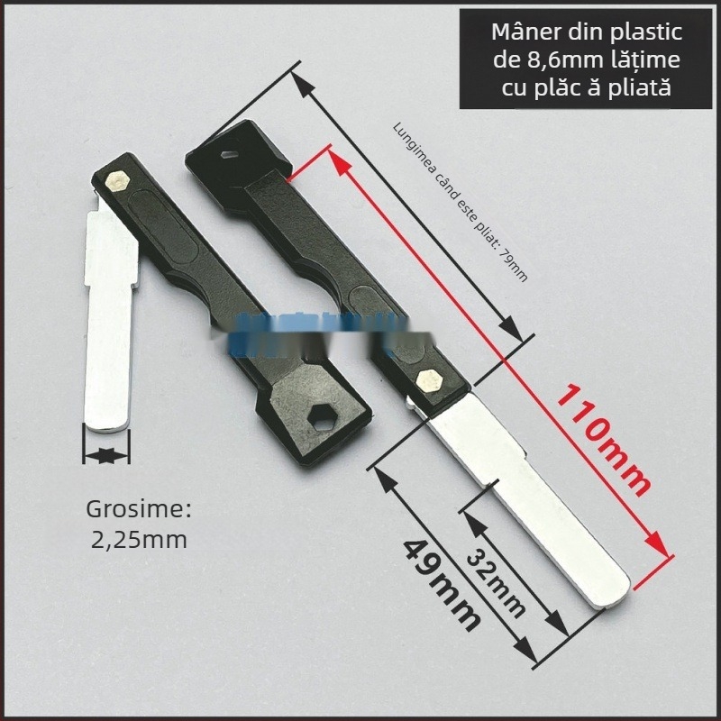 Cheie pliabilă cu amprentă – model Ai Yi; material: Alt; scop: Alt; stil: Alt