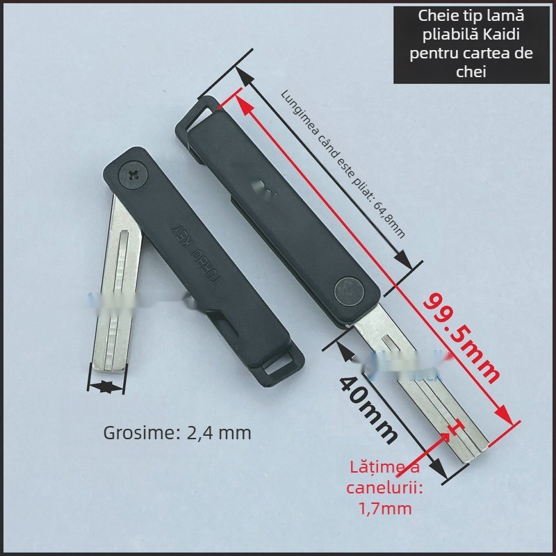 Cheie pliabilă cu amprentă – model Ai Yi; material: Alt; scop: Alt; stil: Alt