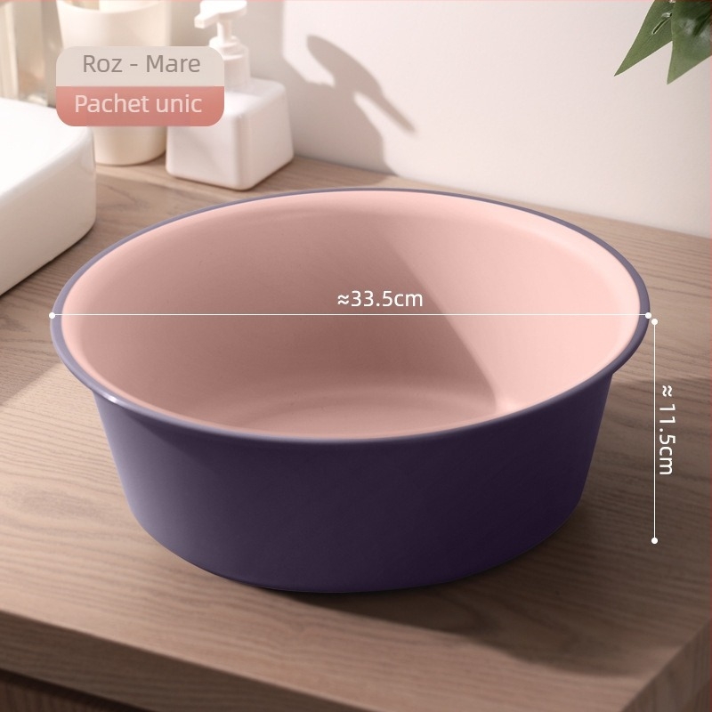 Vas mare din plastic pentru uz casnic – durabil, gros, multi‑funcțional pentru spălat rufe, legume, păr și picioare; Material: plastic; Specificație: 39; Cantitate în cutie: 50/60/80 buc.; Greutate: sub 0,5 kg; Formă: simplă