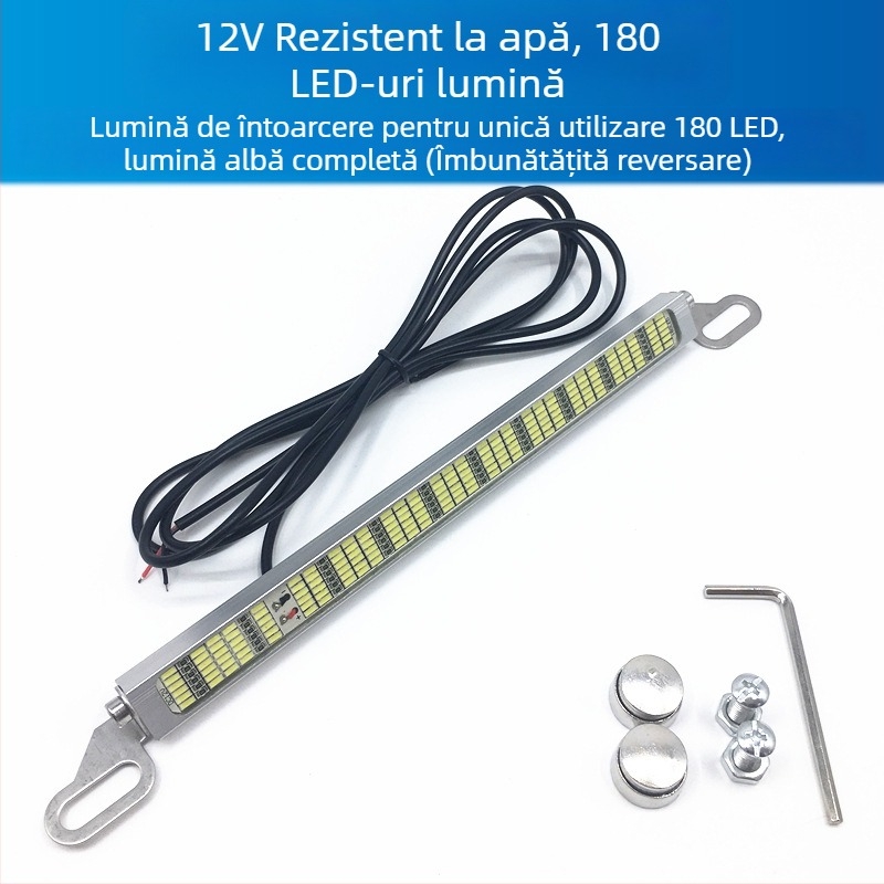 Lampă LED auto multifuncțională pentru mers înapoi și frână cu 120 SMD pentru lampă de înmatriculare, 12–24V, LED, durată de viață 10000 h