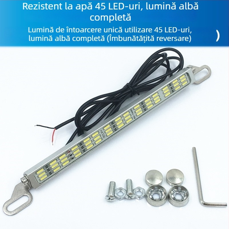 Lampă LED auto multifuncțională pentru mers înapoi și frână cu 120 SMD pentru lampă de înmatriculare, 12–24V, LED, durată de viață 10000 h