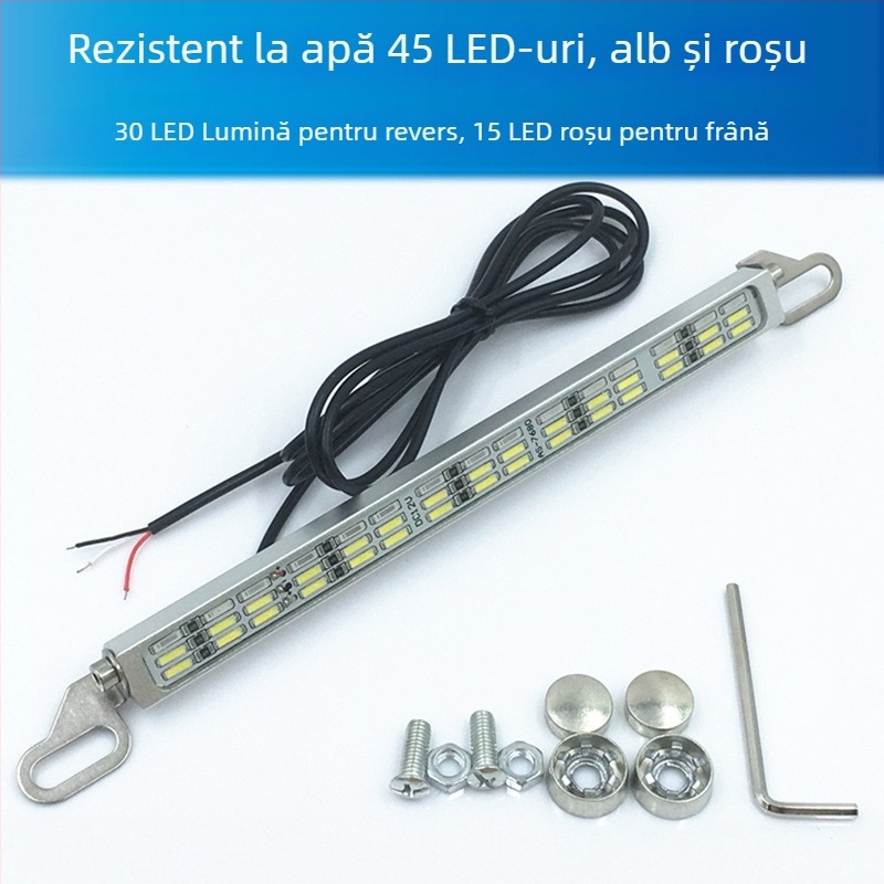 Lampă LED auto multifuncțională pentru mers înapoi și frână cu 120 SMD pentru lampă de înmatriculare, 12–24V, LED, durată de viață 10000 h