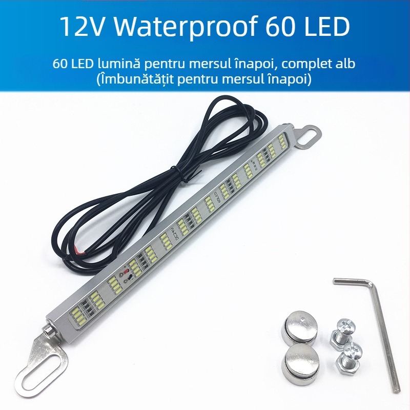 Lampă LED auto multifuncțională pentru mers înapoi și frână cu 120 SMD pentru lampă de înmatriculare, 12–24V, LED, durată de viață 10000 h