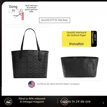 Insert organizator pentru geantă City33 | Interior din DuPont Paper, Țesătură de căptușeală, Stil casual, Multifuncțional, Feminin