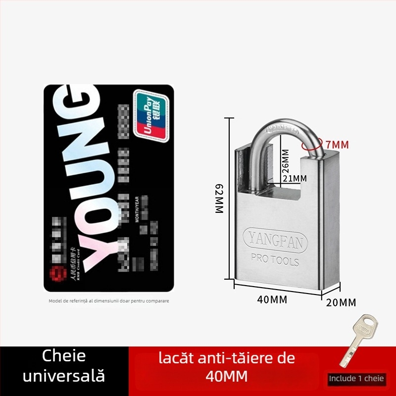 Lacăt pentru dulapuri – Sail, din fier, model Half Pack, pentru dulapuri, stil modern