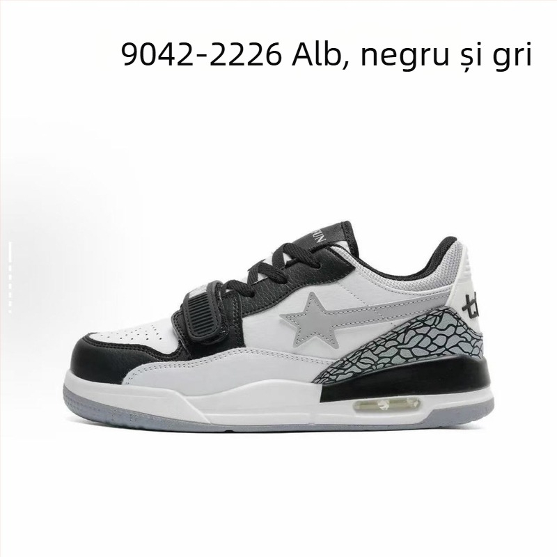 Pantofi sport de iarnă cu talpă groasă, unisex, partea super-fiber pe exterior, talpă din cauciuc, închidere cu șiret și Velcro, branț EVA