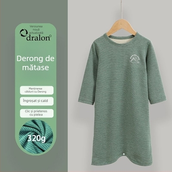 Halat de casă pentru copii, iarnă – corduroy cu amestec de păr de iepure, gros, siguranță Clasa A, potrivit pentru nou-născuți