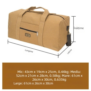 Geantă de voiaj pentru bărbați, capacitate 20–35 L, căptușeală din pânză, material: altul, potrivită pentru călătorii de agrement