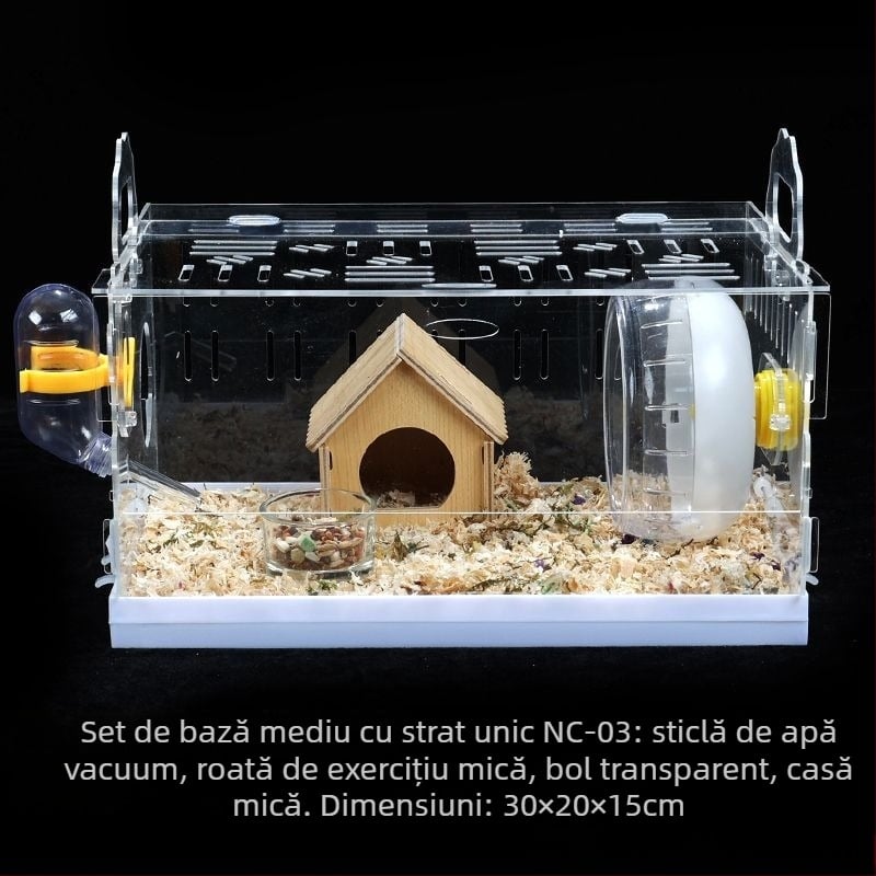 Cușcă pentru hamster, din plastic, brand Powerful factory, pentru hamster
