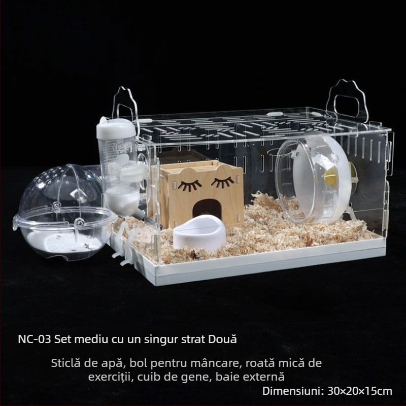 Cușcă pentru hamster, din plastic, brand Powerful factory, pentru hamster
