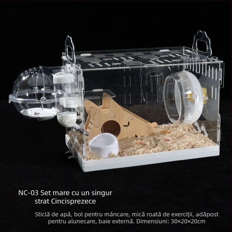 Cușcă pentru hamster, din plastic, brand Powerful factory, pentru hamster