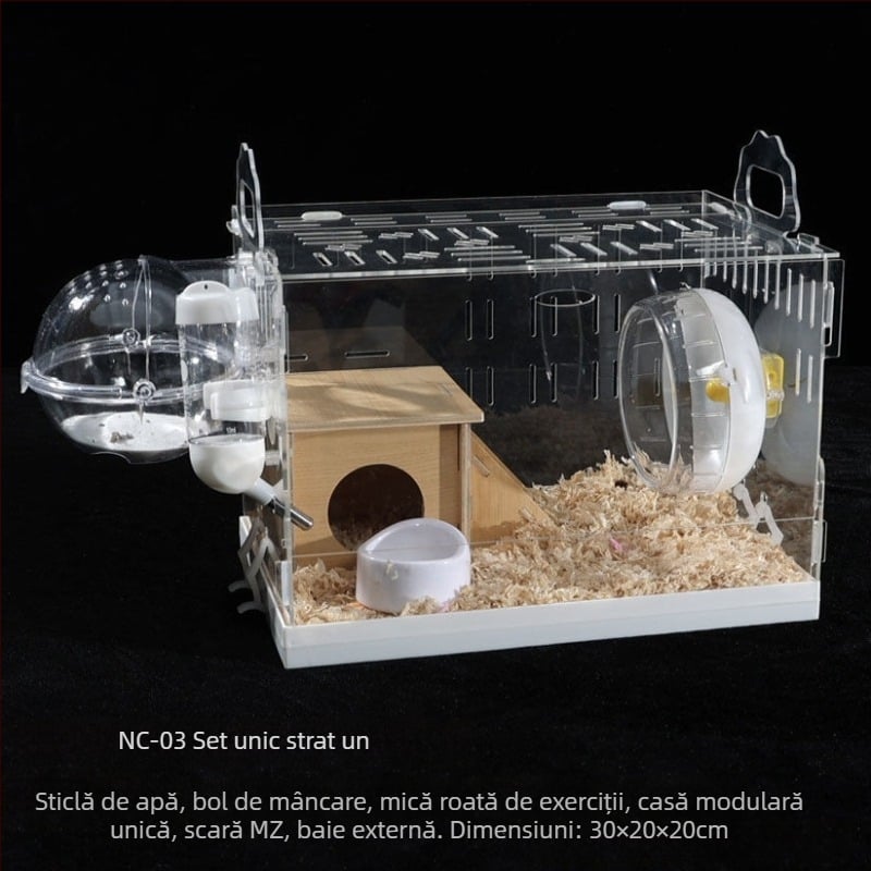 Cușcă pentru hamster, din plastic, brand Powerful factory, pentru hamster