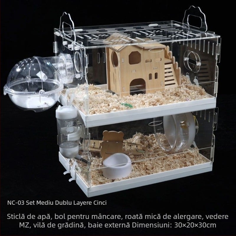Cușcă pentru hamster, din plastic, brand Powerful factory, pentru hamster