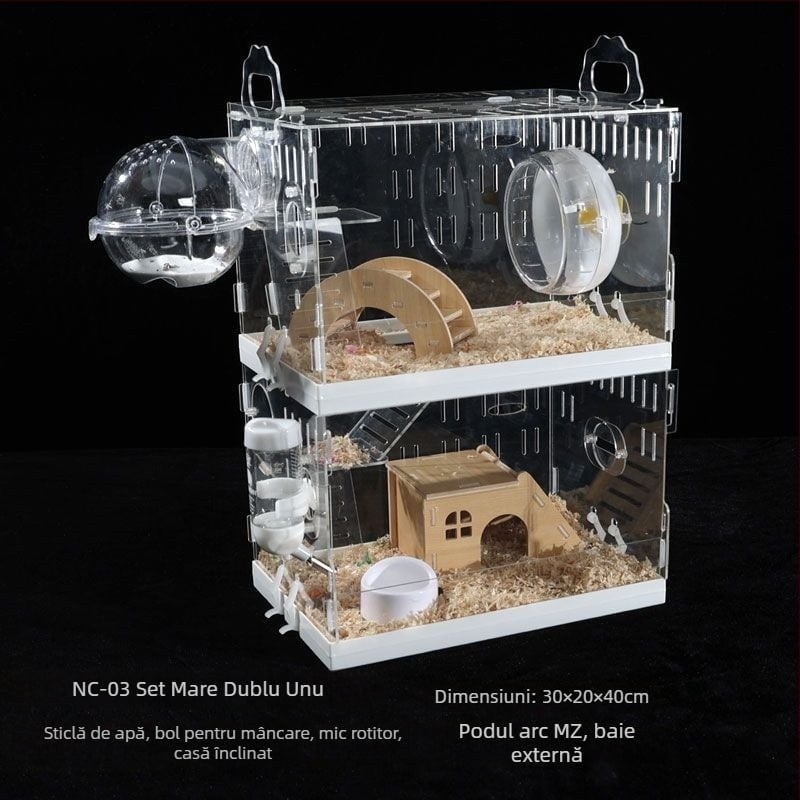 Cușcă pentru hamster, din plastic, brand Powerful factory, pentru hamster