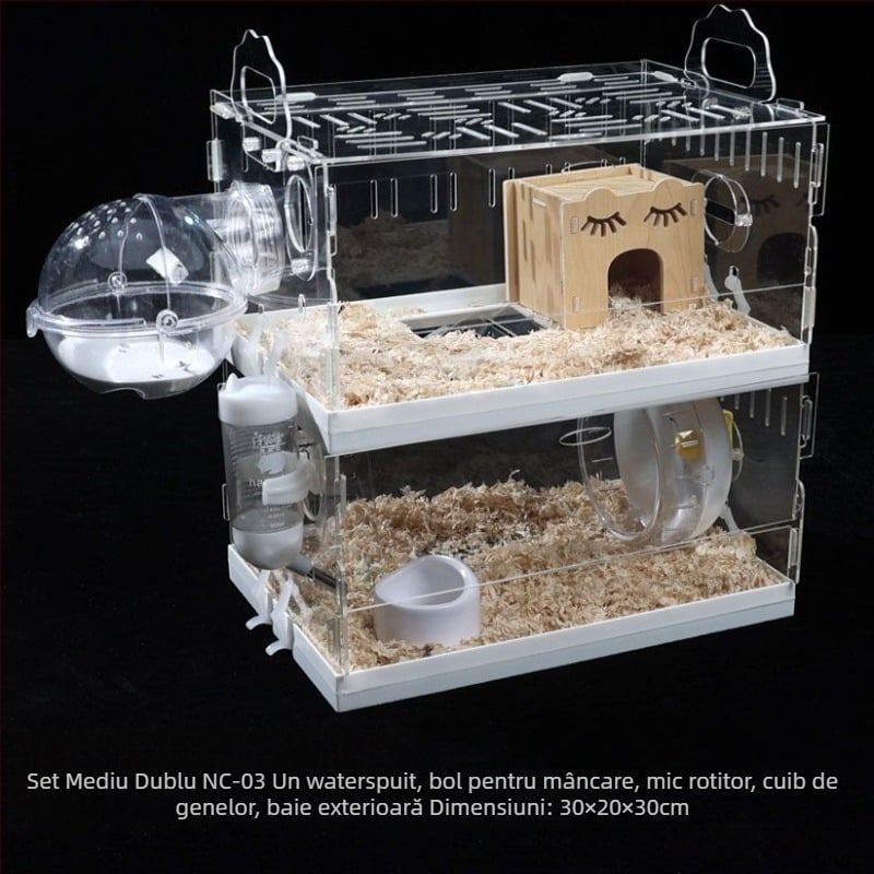 Cușcă pentru hamster, din plastic, brand Powerful factory, pentru hamster