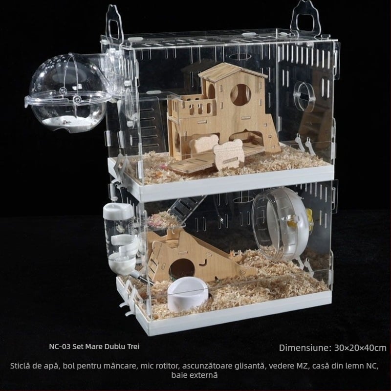 Cușcă pentru hamster, din plastic, brand Powerful factory, pentru hamster