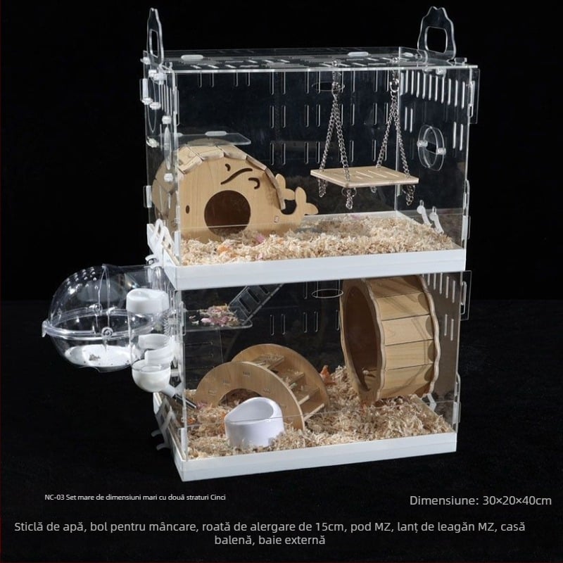 Cușcă pentru hamster, din plastic, brand Powerful factory, pentru hamster